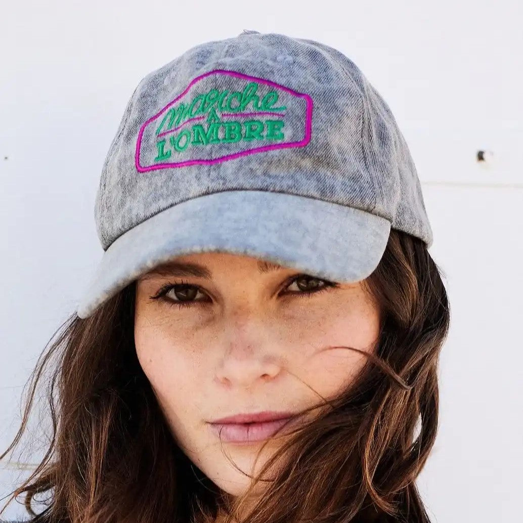 women's velvet trucker jean cap