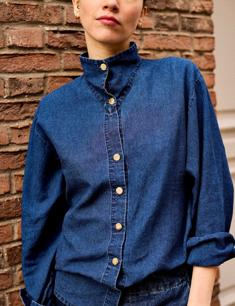 Oversized women's top made in France in Paris