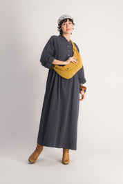 women's bronze corduroy fanny pack