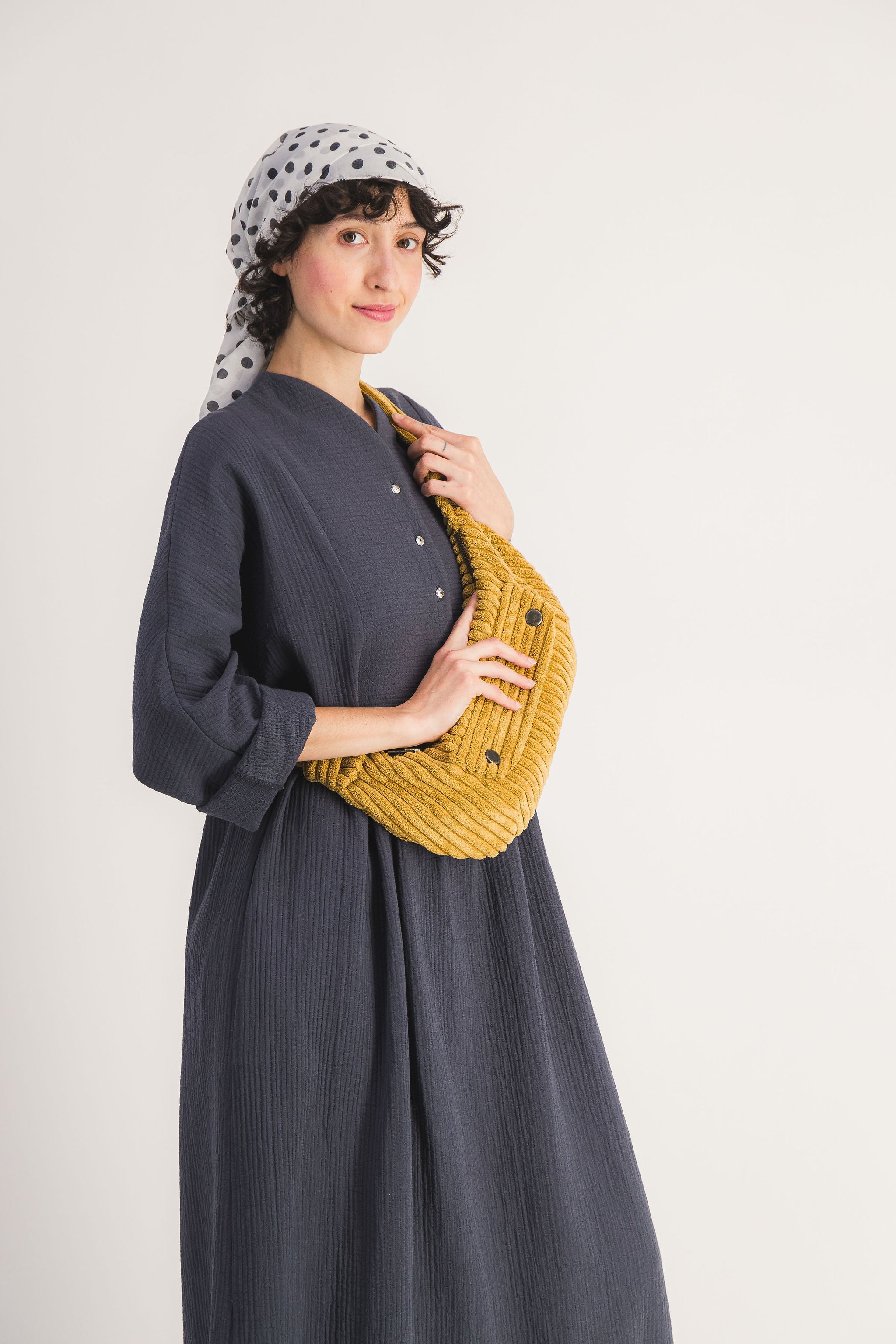 women's bronze corduroy fanny pack