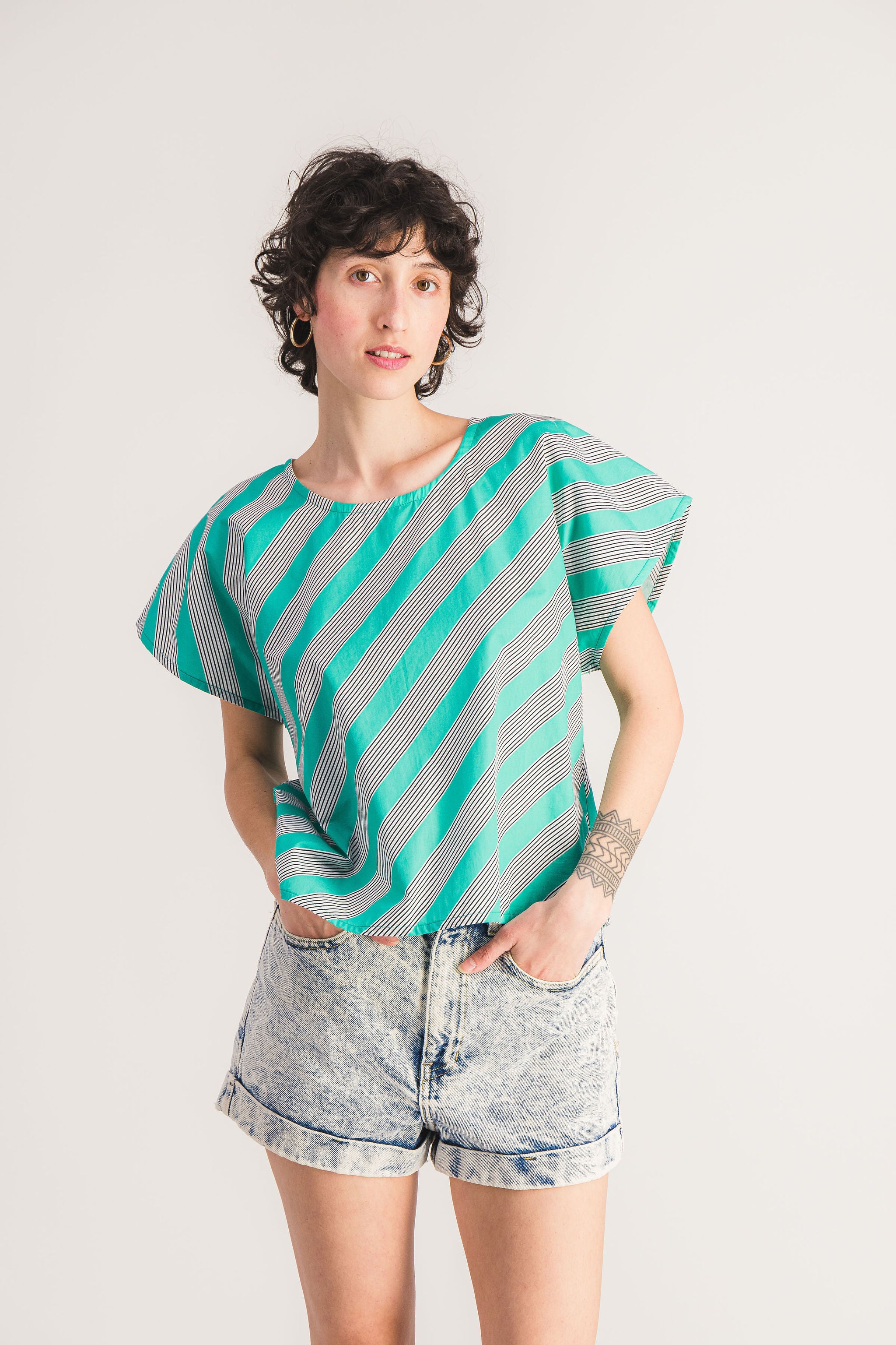 Green sleeveless top