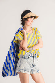 Yellow sleeveless top