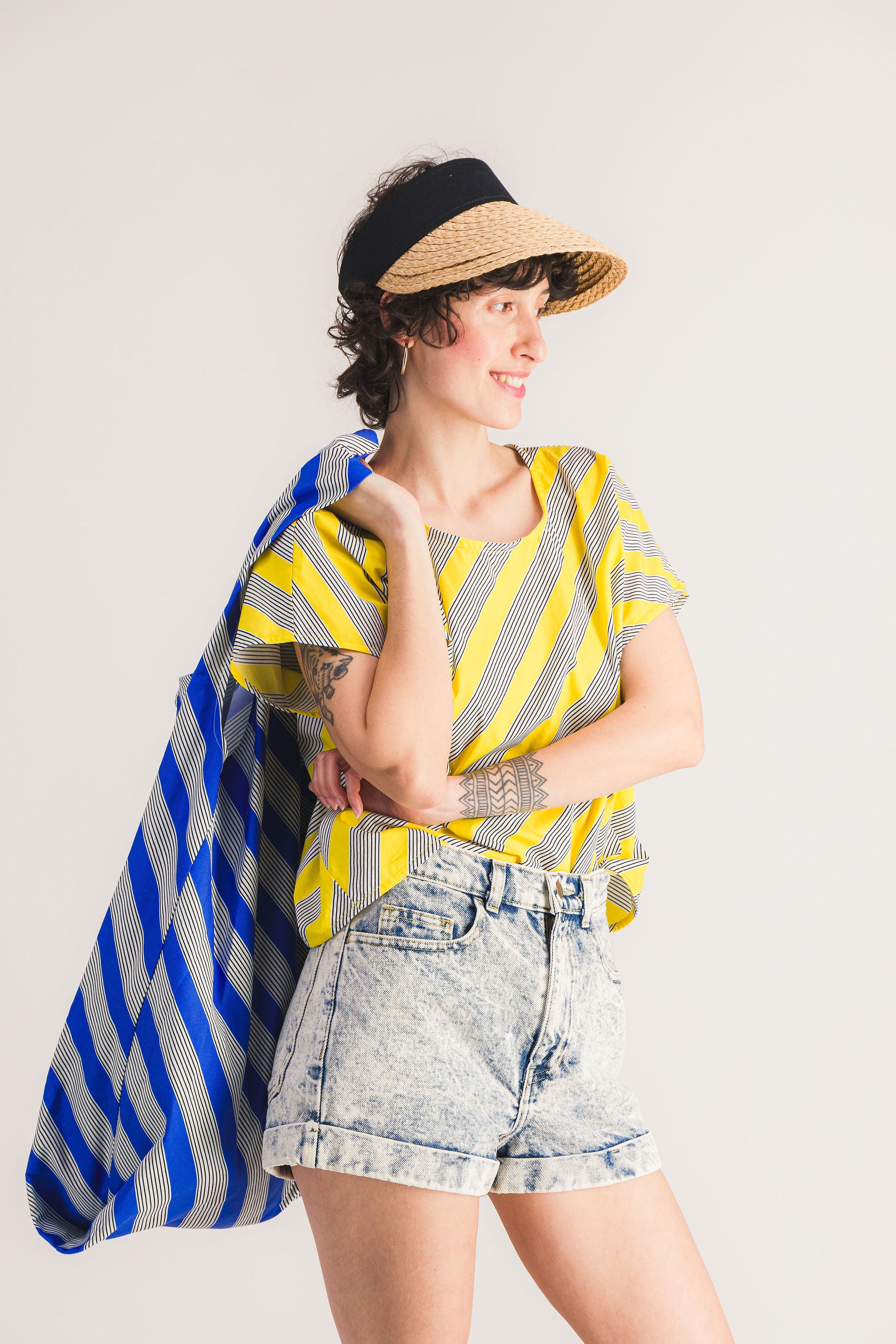 Yellow sleeveless top