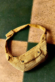 women's bronze corduroy fanny pack