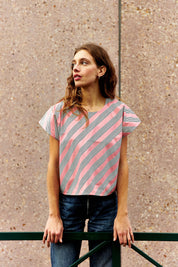 Pink sleeveless top