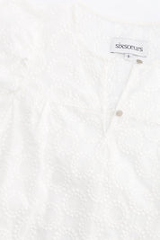 NIKI BLOUSE WITH ENGLISH EMBROIDERY