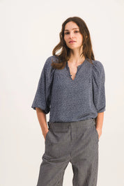 NIKI POLKA DOT BLOUSE