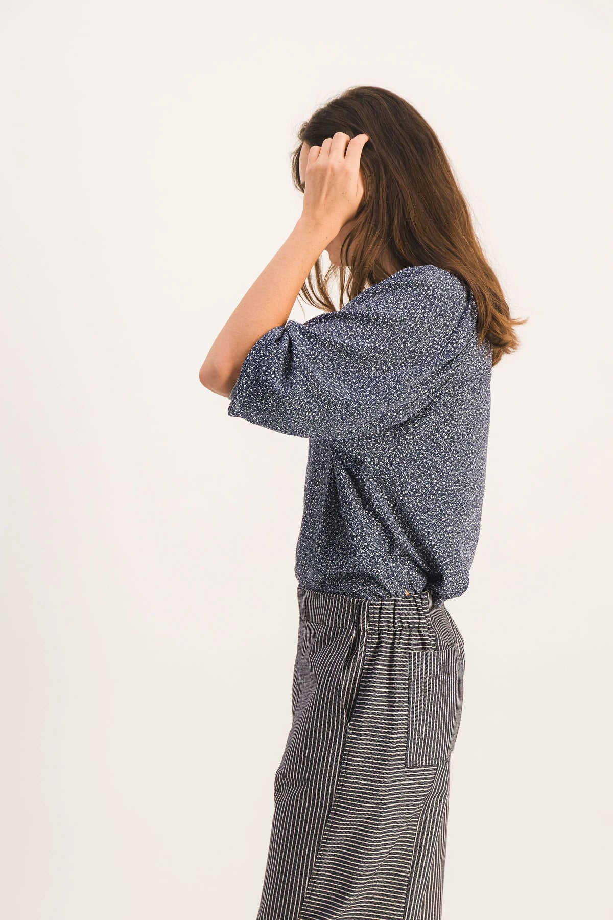 NIKI POLKA DOT BLOUSE