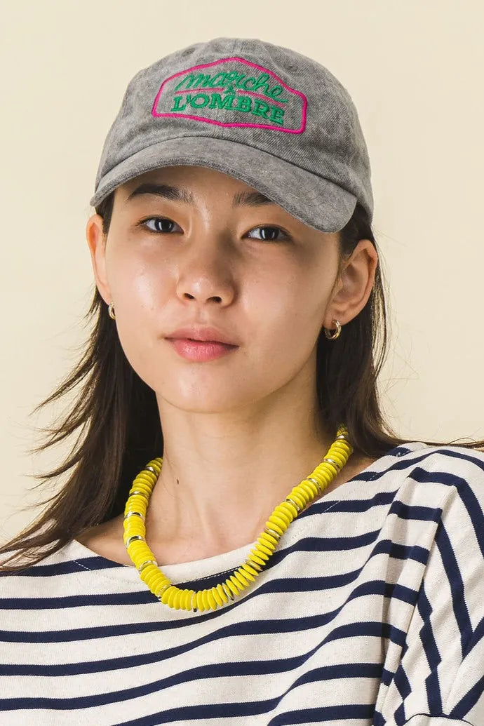Black women's denim cap