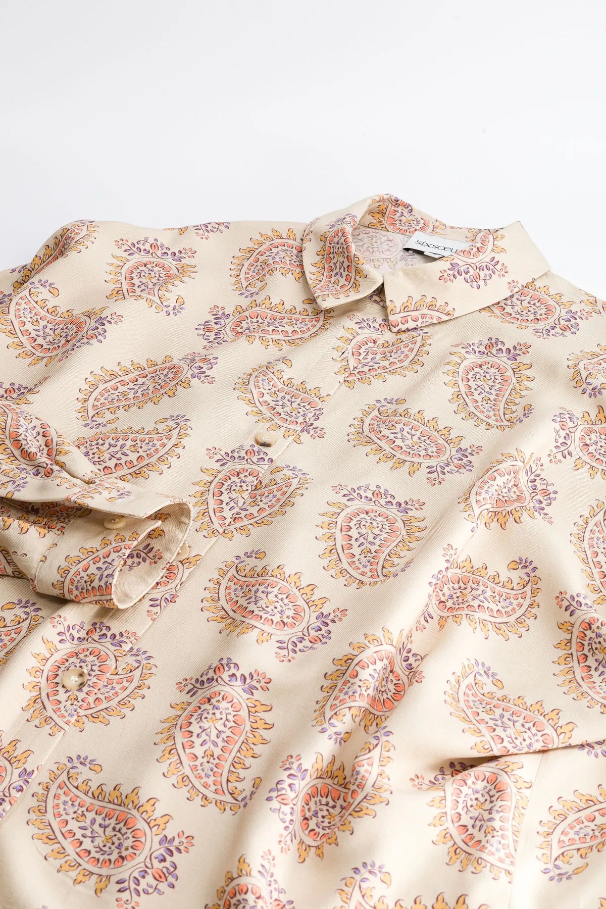 women's ecru printed shirt stecy SIXSŒURS