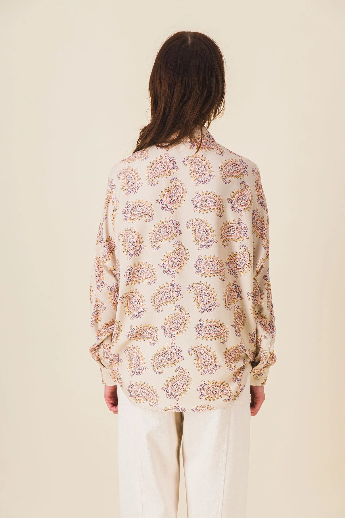 women's ecru printed shirt stecy SIXSŒURS - Main Image