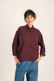 LINA BURGUNDY SHIRT