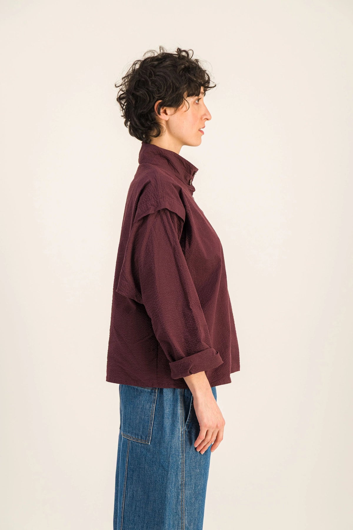 LINA BURGUNDY SHIRT