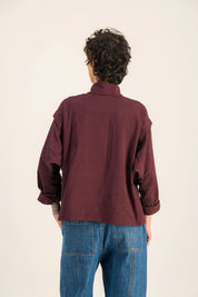 LINA BURGUNDY SHIRT