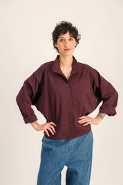LINA BURGUNDY SHIRT