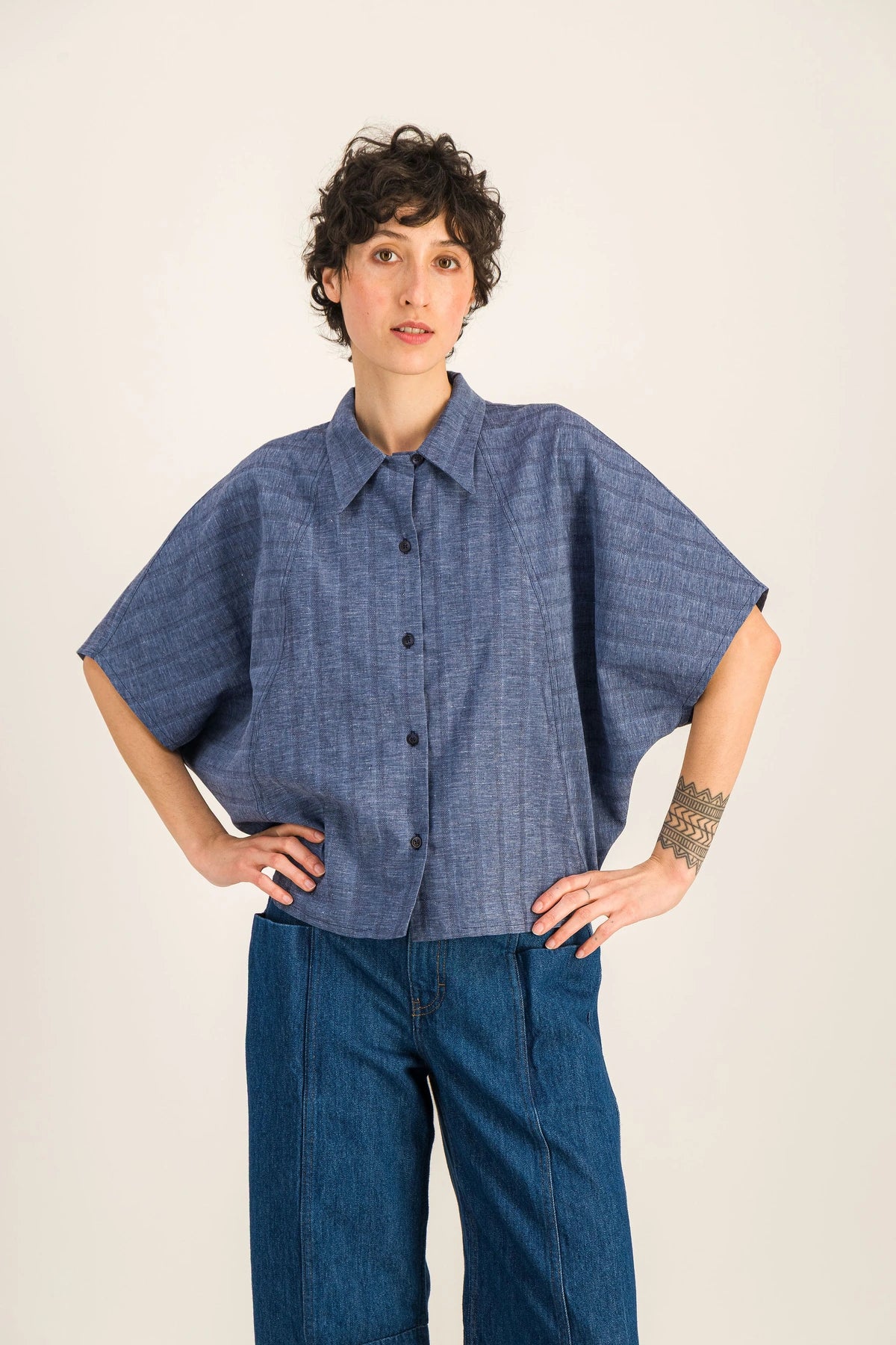 BLUE DONNA SHIRT