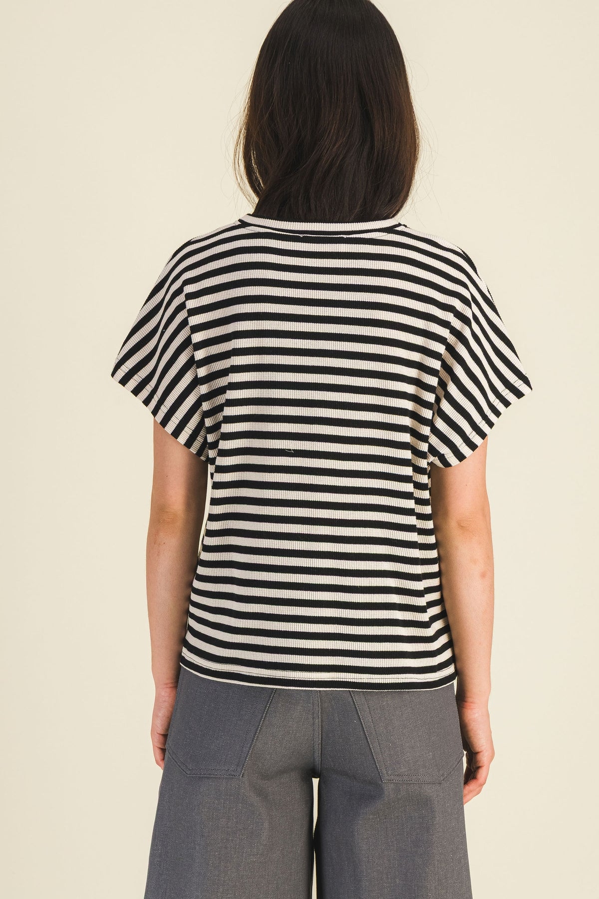 UNA BLACK AND WHITE TANK TOP