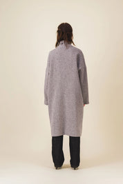 manteau femme laine gris chine milly