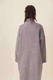 manteau femme laine gris chine milly