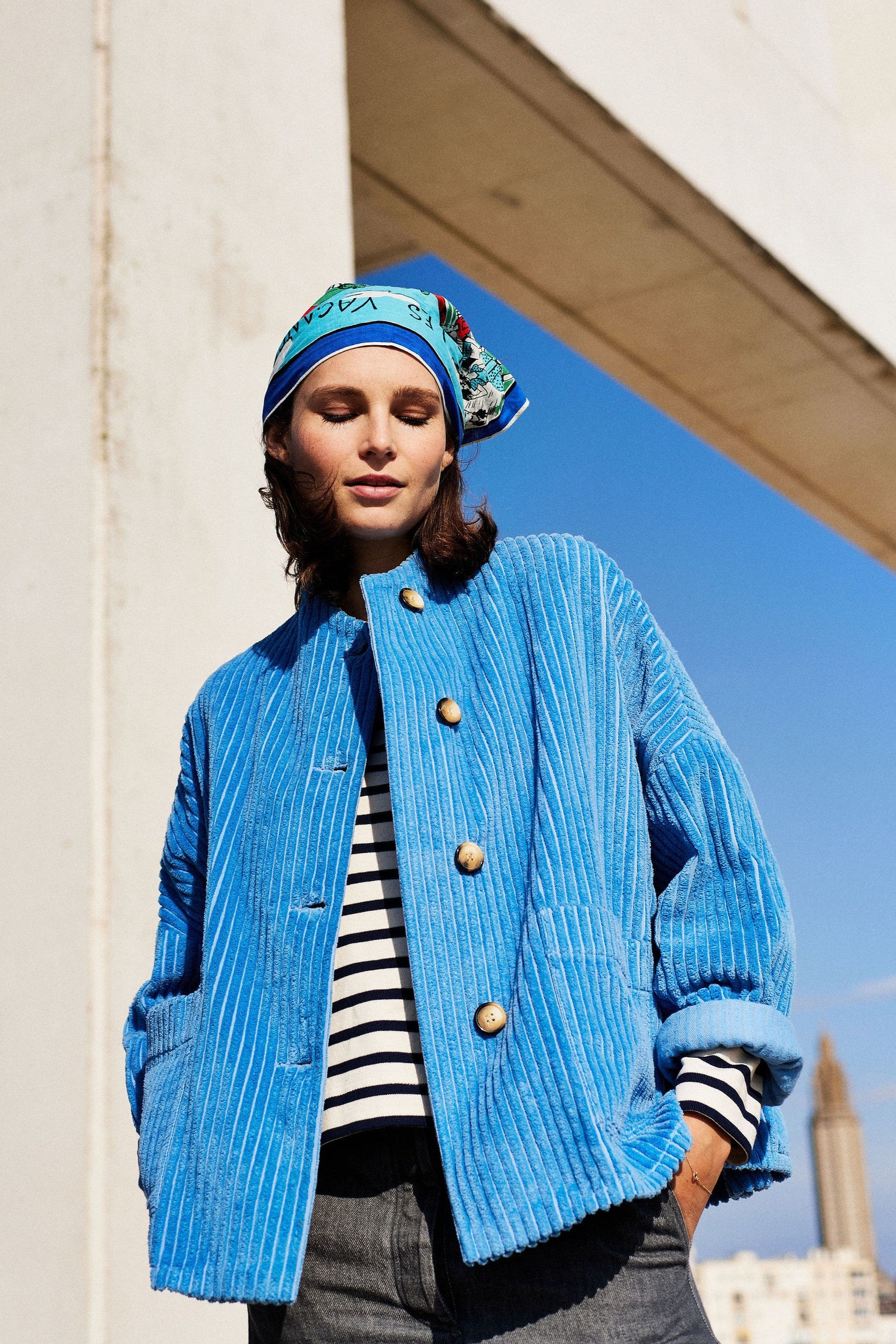 Ozen stand-up collar shirt | SIXSISTERS – SIXSŒURS