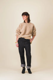 pull en laine moumoute beige abby