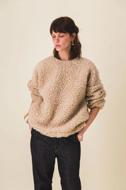 pull en laine moumoute beige abby