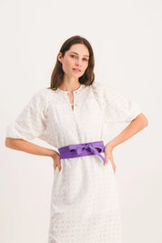 KIKI DRESS WITH ENGLISH EMBROIDERY