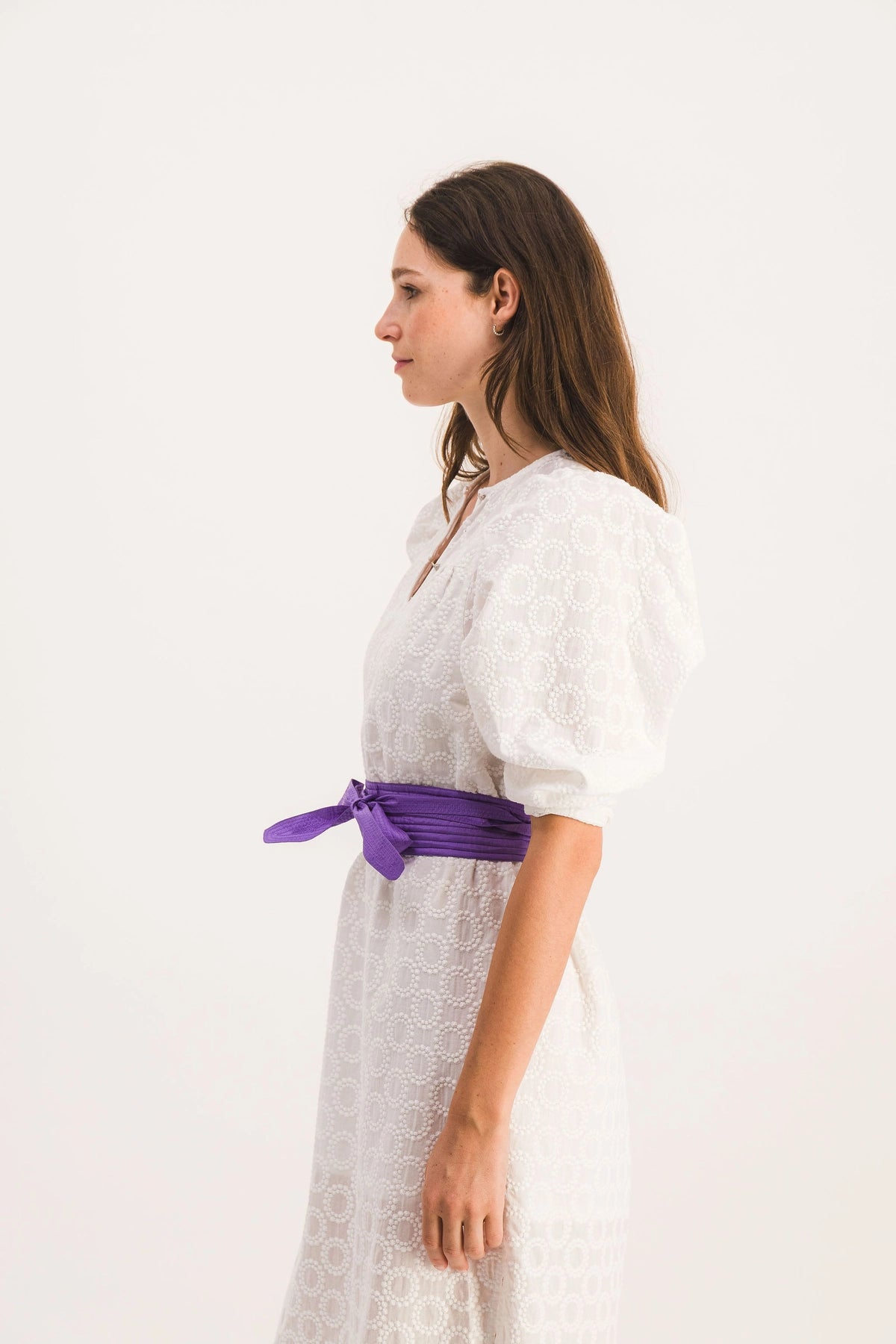 KIKI DRESS WITH ENGLISH EMBROIDERY