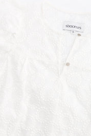 KIKI DRESS WITH ENGLISH EMBROIDERY