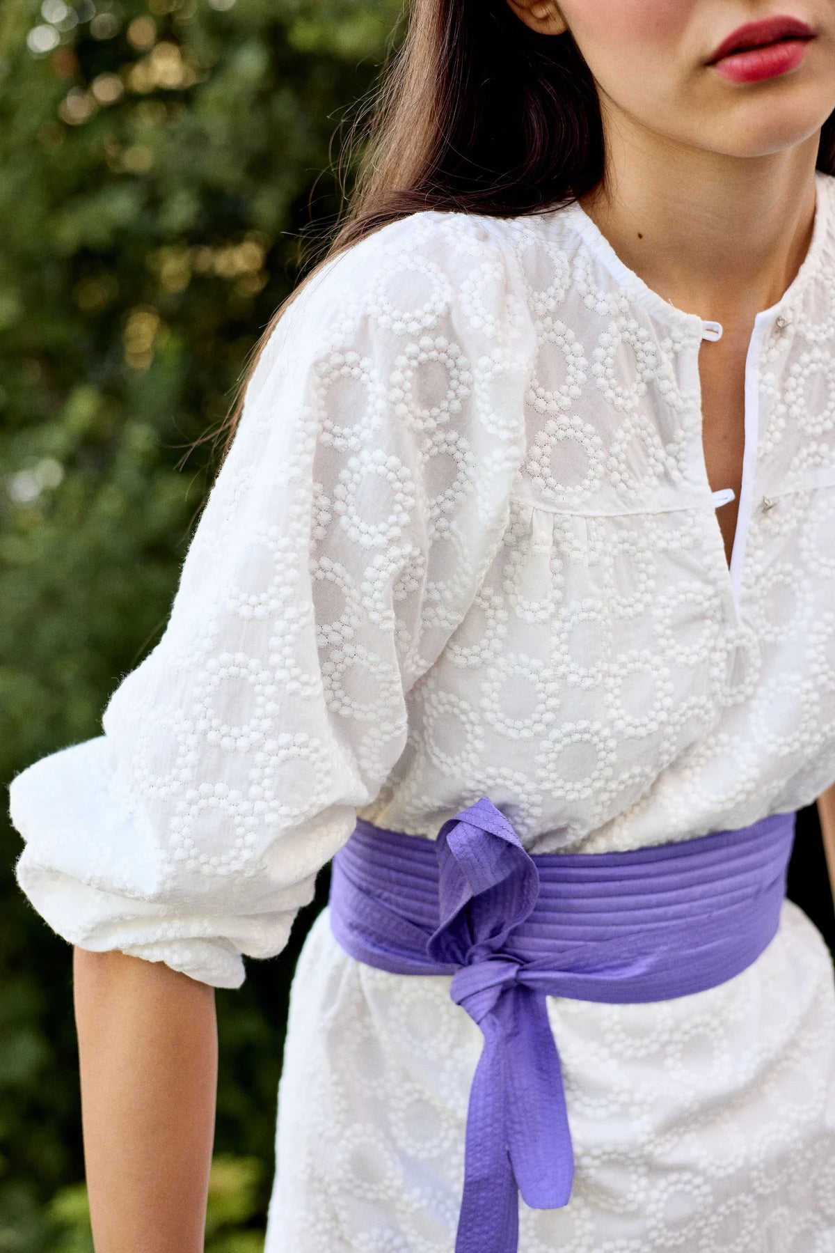 KIKI DRESS WITH ENGLISH EMBROIDERY