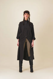 robe longue hiver noire tallulah