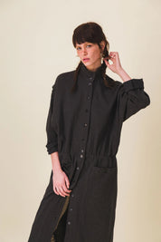 robe longue hiver noire tallulah