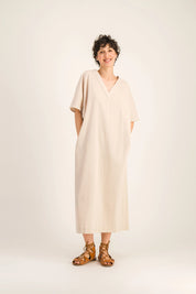 ERNESTINE BEIGE DRESS