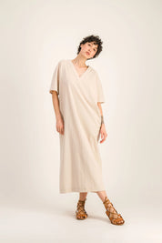 ERNESTINE BEIGE DRESS
