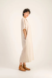 ERNESTINE BEIGE DRESS