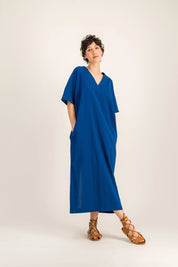 ERNESTINE BLUE DRESS