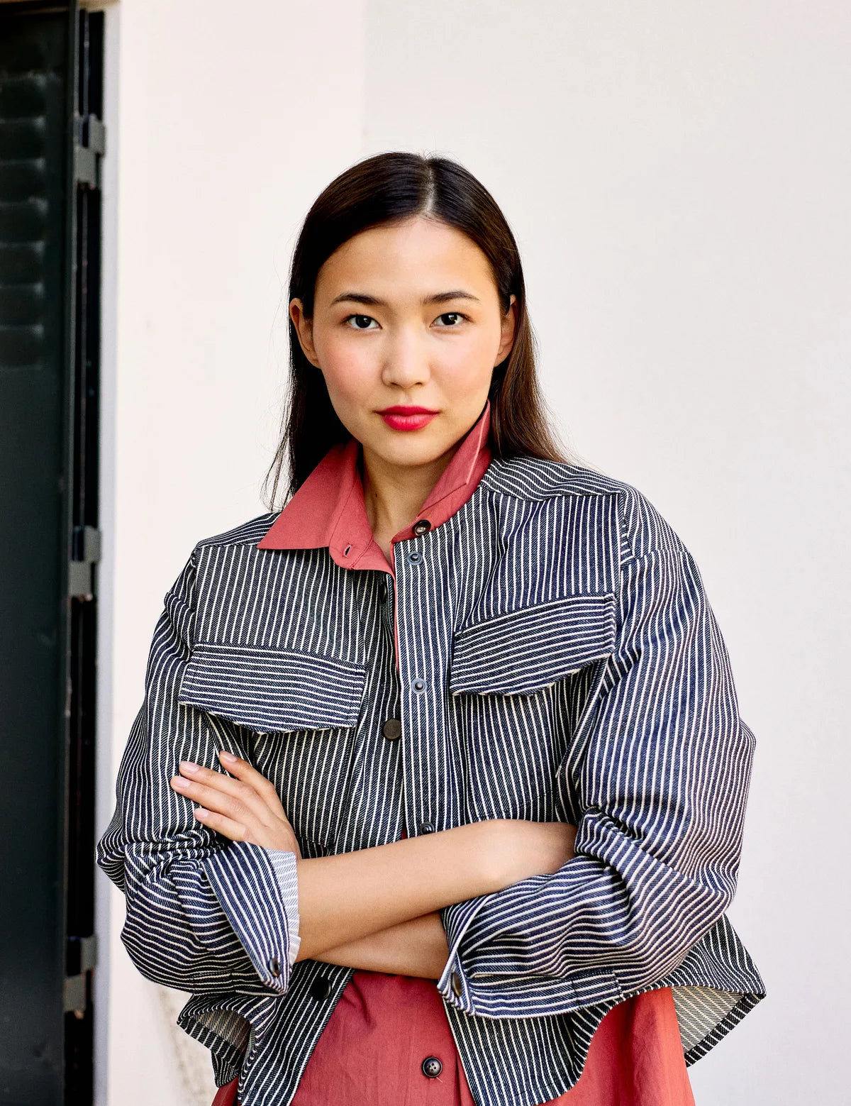 Brick poplin shirt IRENE POP | SIXSOEURS – SIXSŒURS