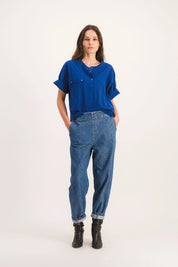 AGATHA BLUE TOP