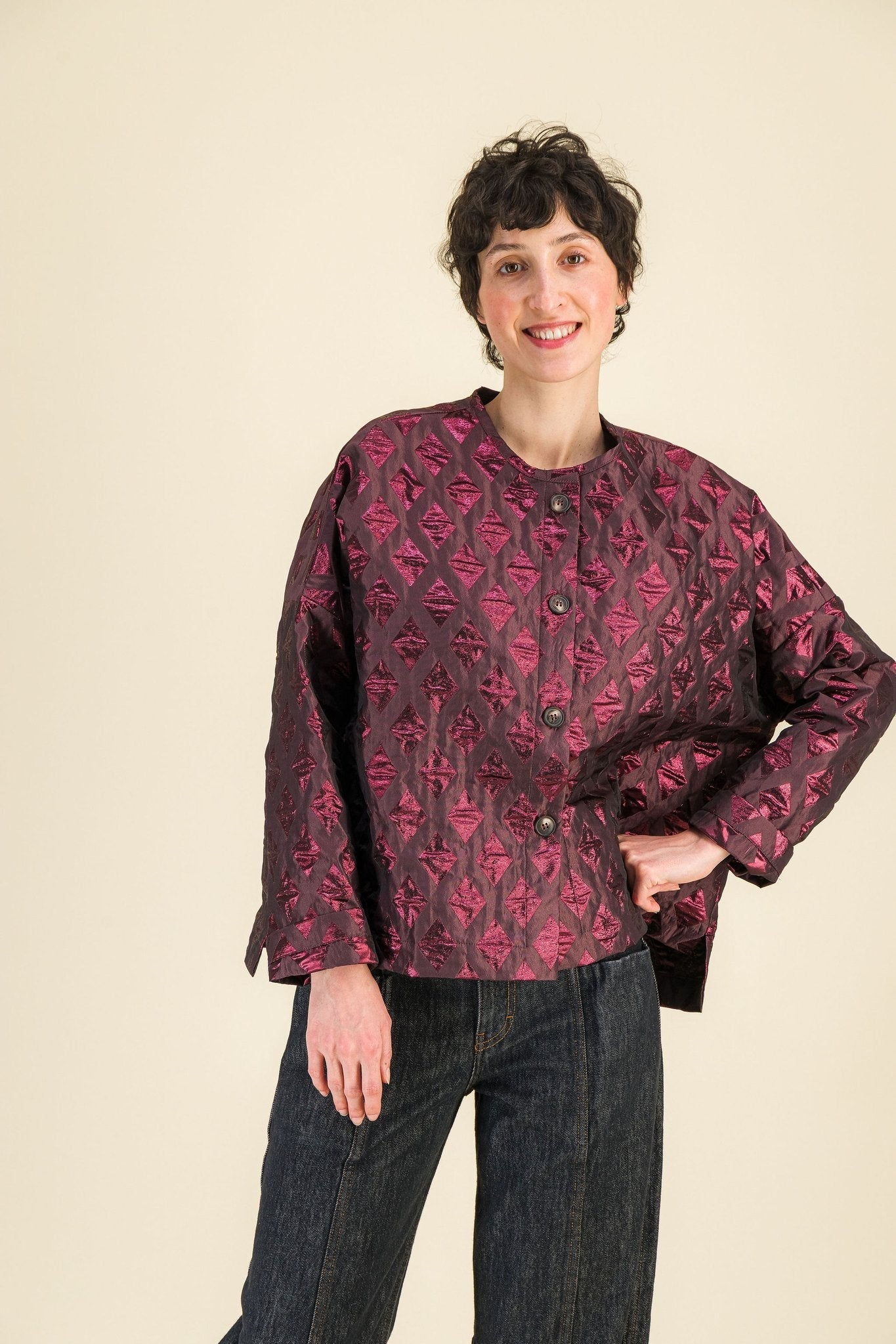 Cardigan Taïga Bordeaux - SIXSOEURS