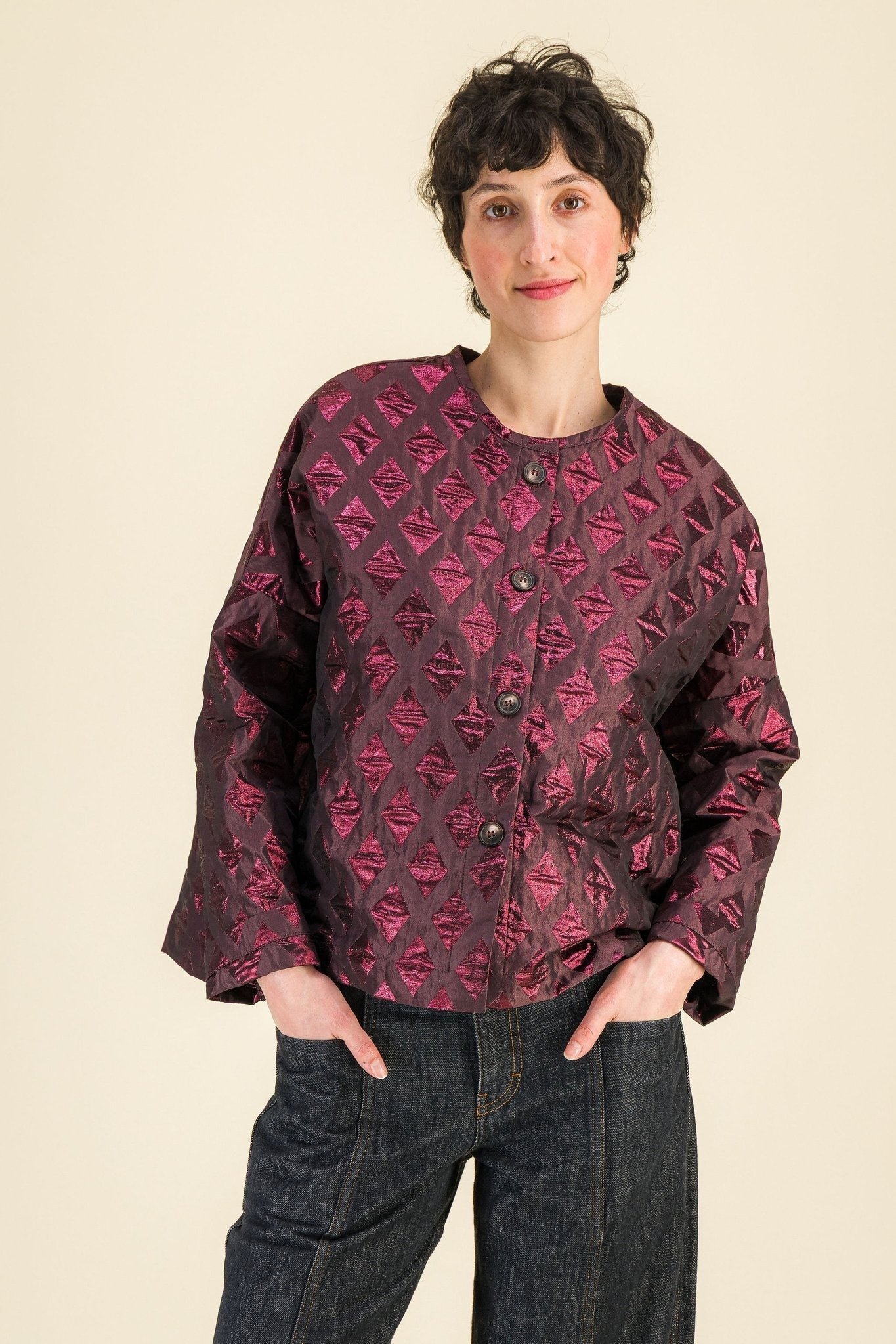 Cardigan Taïga Bordeaux - SIXSOEURS