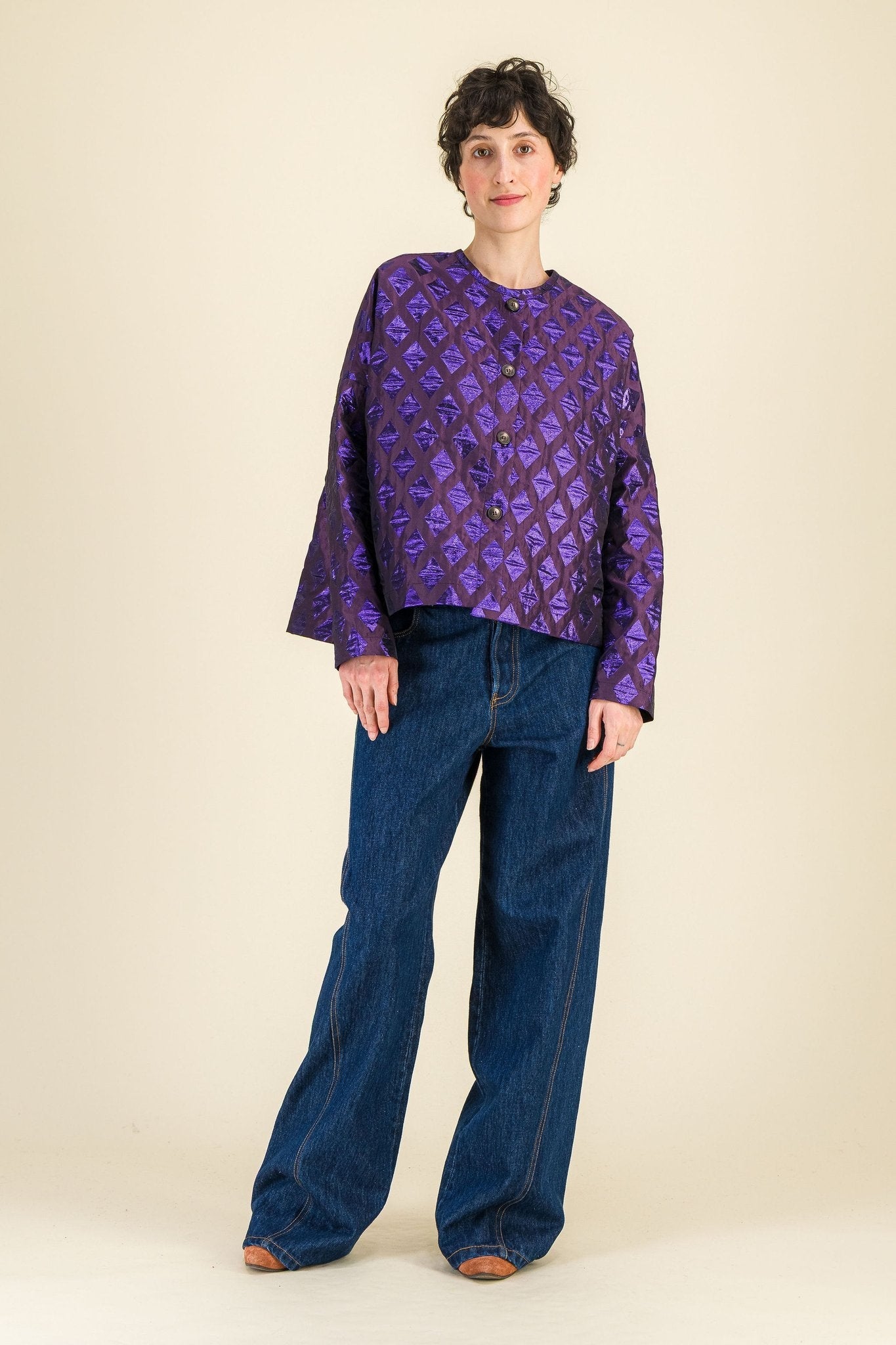 Cardigan Taïga Violet - SIXSOEURS