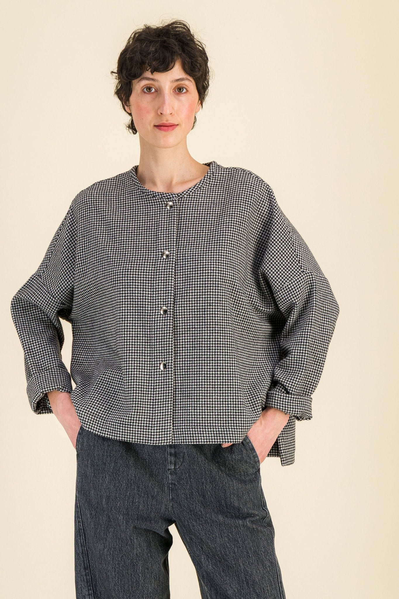 Cardigan Taïga Pied de Poule - SIXSOEURS