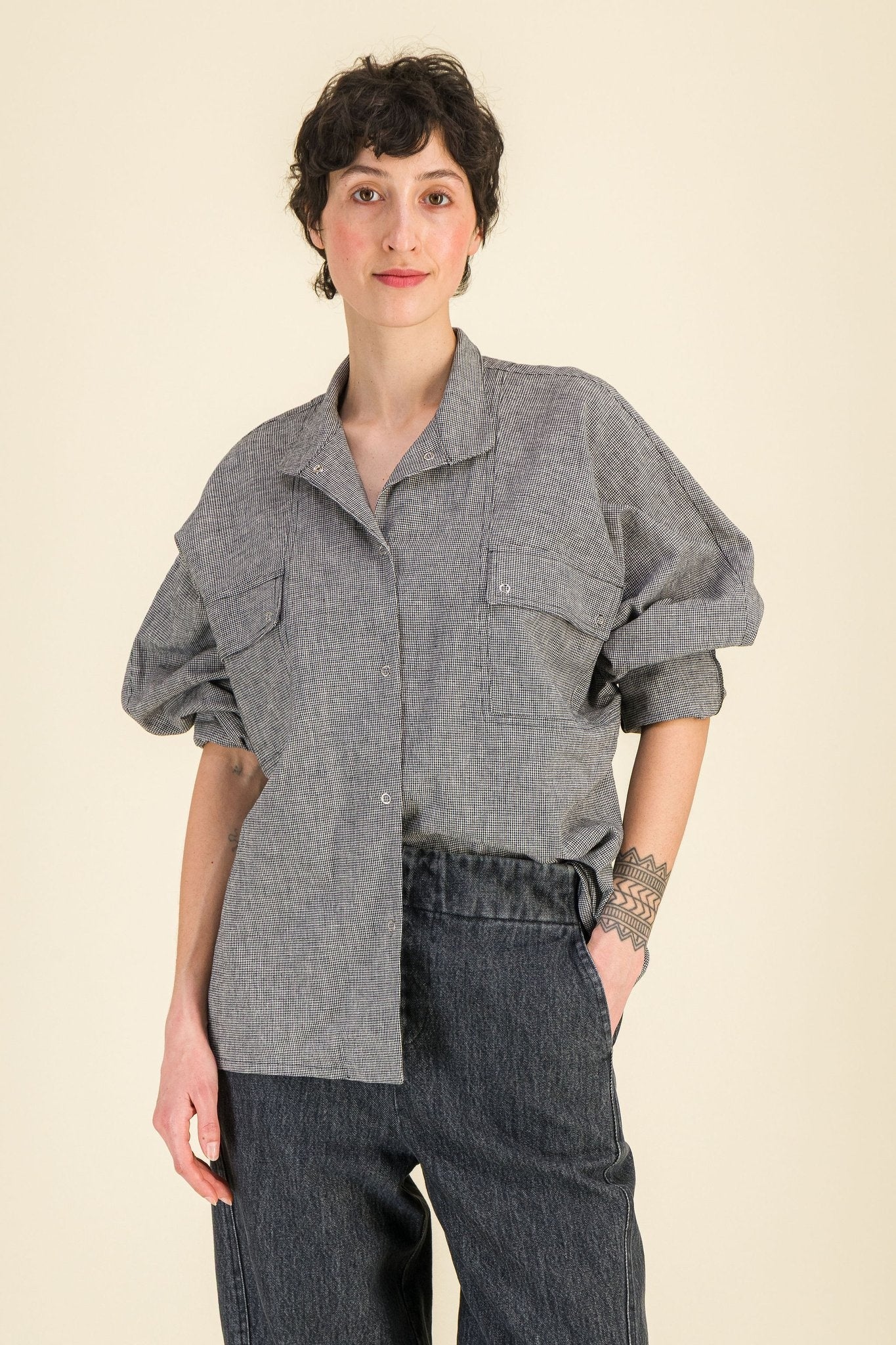 Chemise Milla Pied de Poule - SIXSOEURS