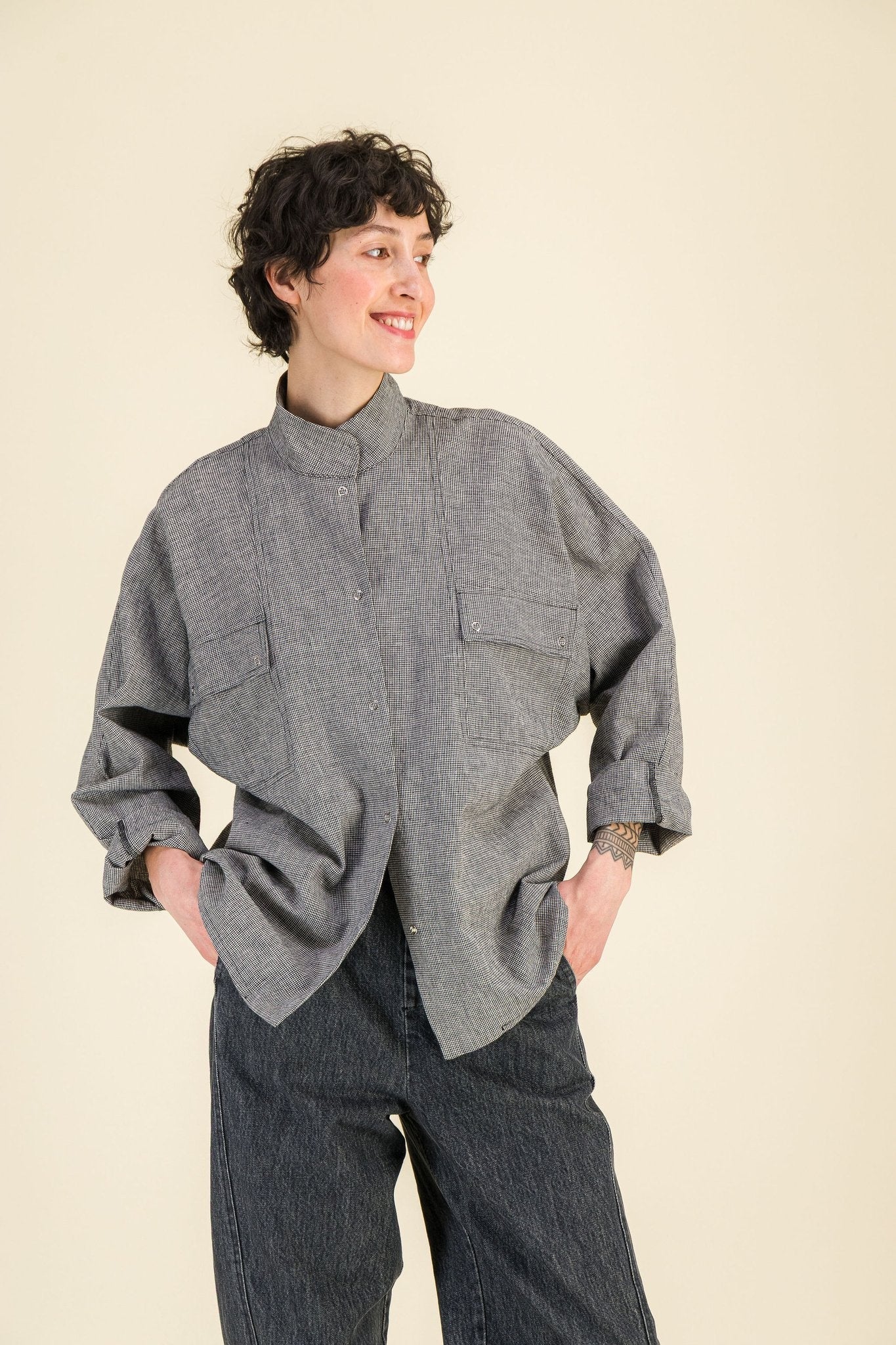 Chemise Milla Pied de Poule - SIXSOEURS