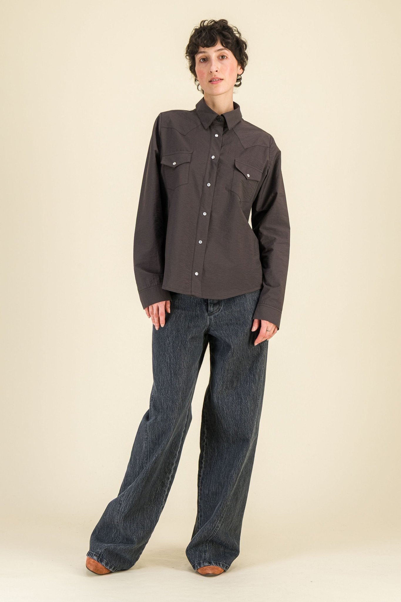 Chemise Thelma Anthracite - SIXSOEURS