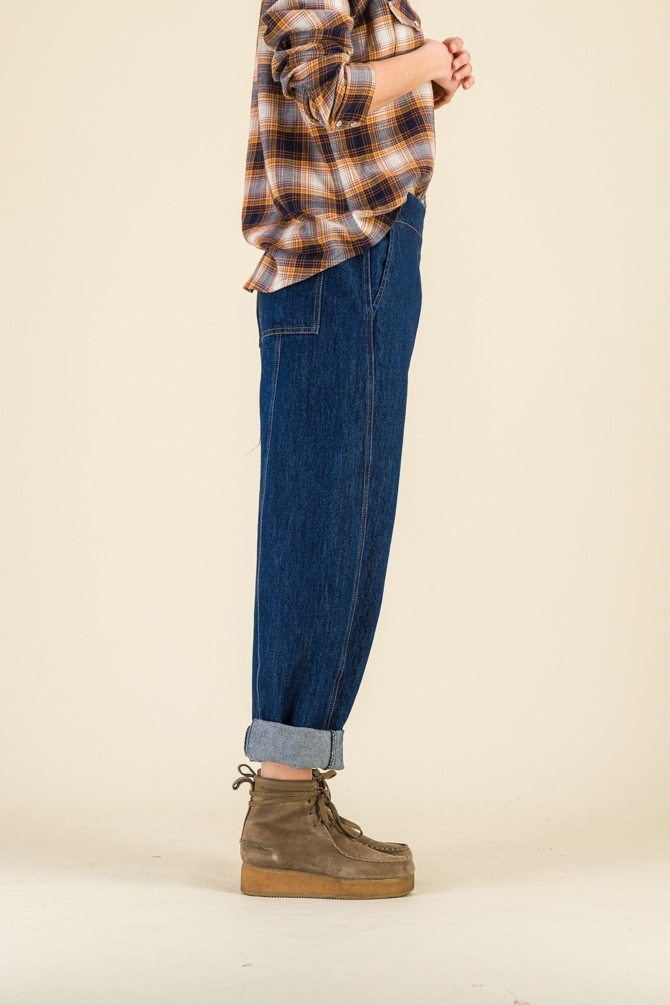 Jean bleu foncé femme Esteban Denim - SIXSOEURS