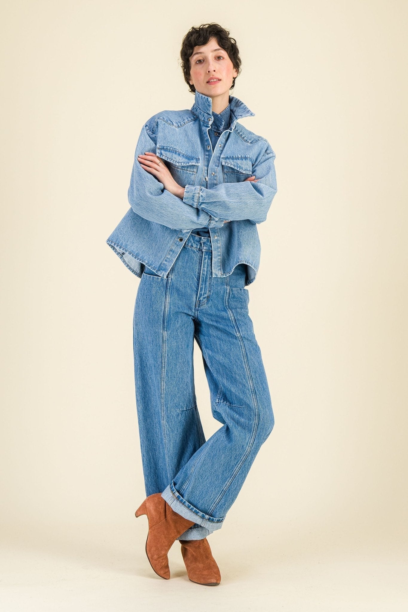 Jean taille haute femme Tonio Bleach - SIXSOEURS