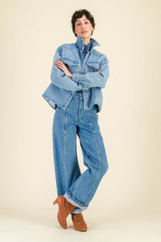 Jean taille haute femme Tonio Bleach - SIXSOEURS