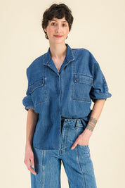 Jean taille haute femme Tonio Bleach - SIXSOEURS