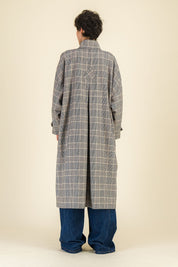 Manteau laine femme Loulou Prince de Galles - SIXSOEURS